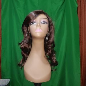 Long Synthetic Wig, Light Brown,  16"
